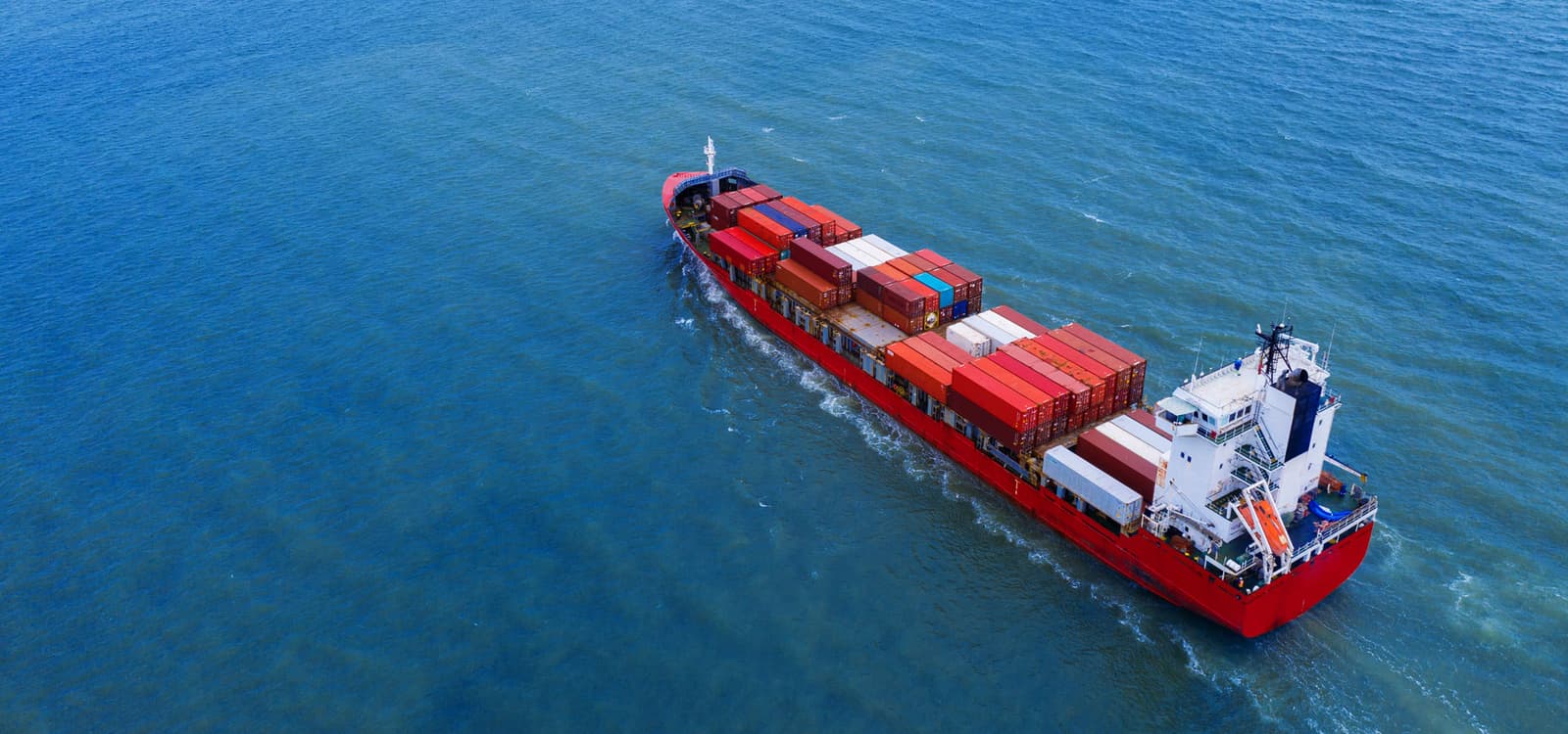 Ocean vessel at sea